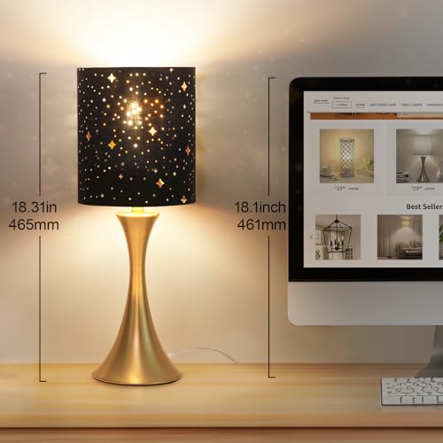 Beige Shade Cream Base 3 Way Touch Control Table Lamp I908977