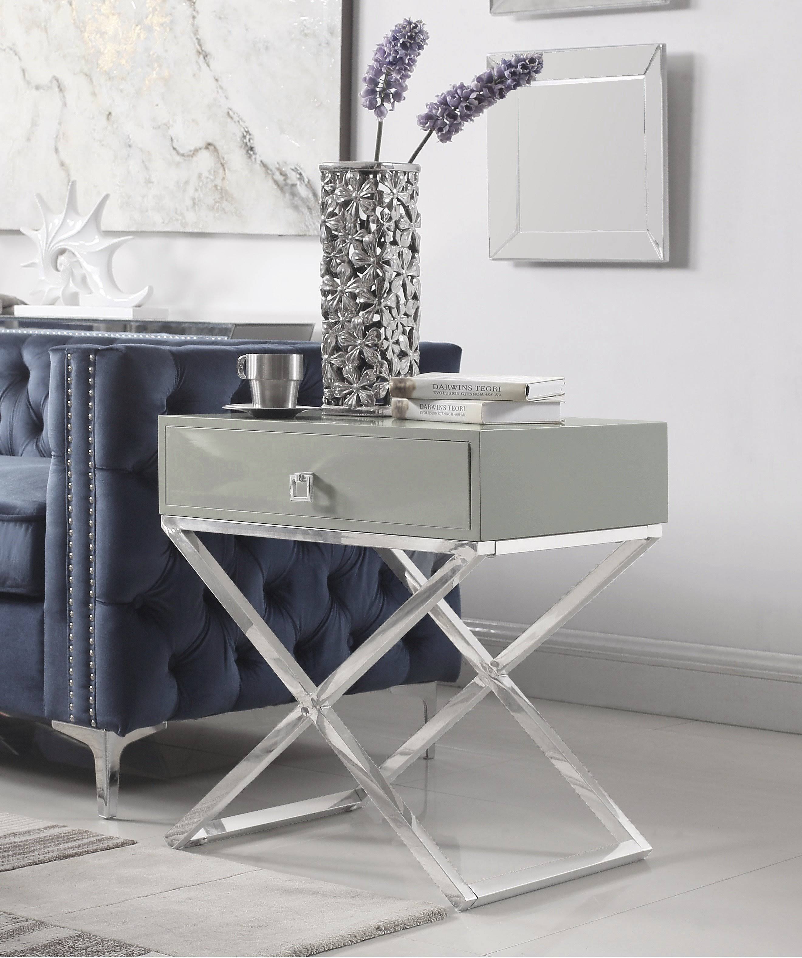 Grey Side Table A487219
