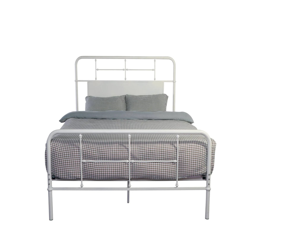 Snowdrop White Full Metal Bed X943