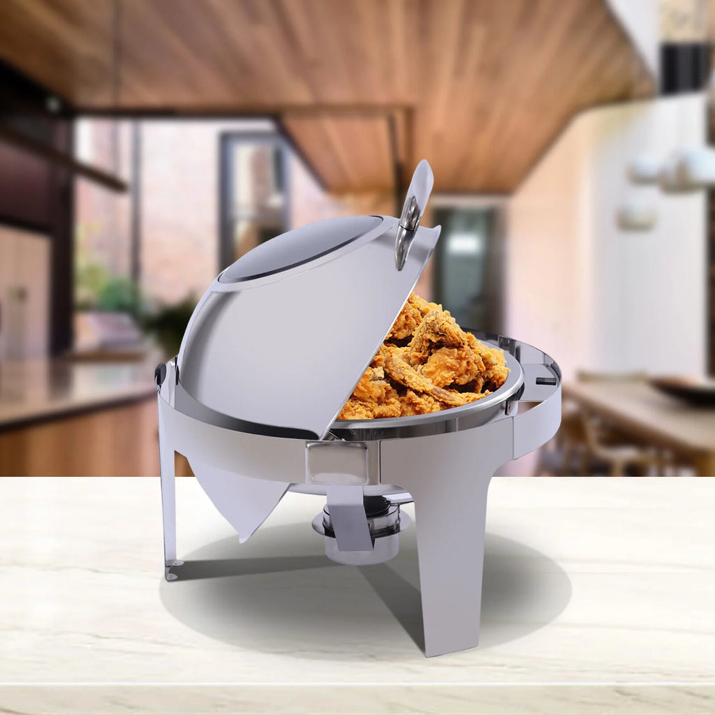 6.3-Quart Stainless Food Warmer Chafing Dish S7420