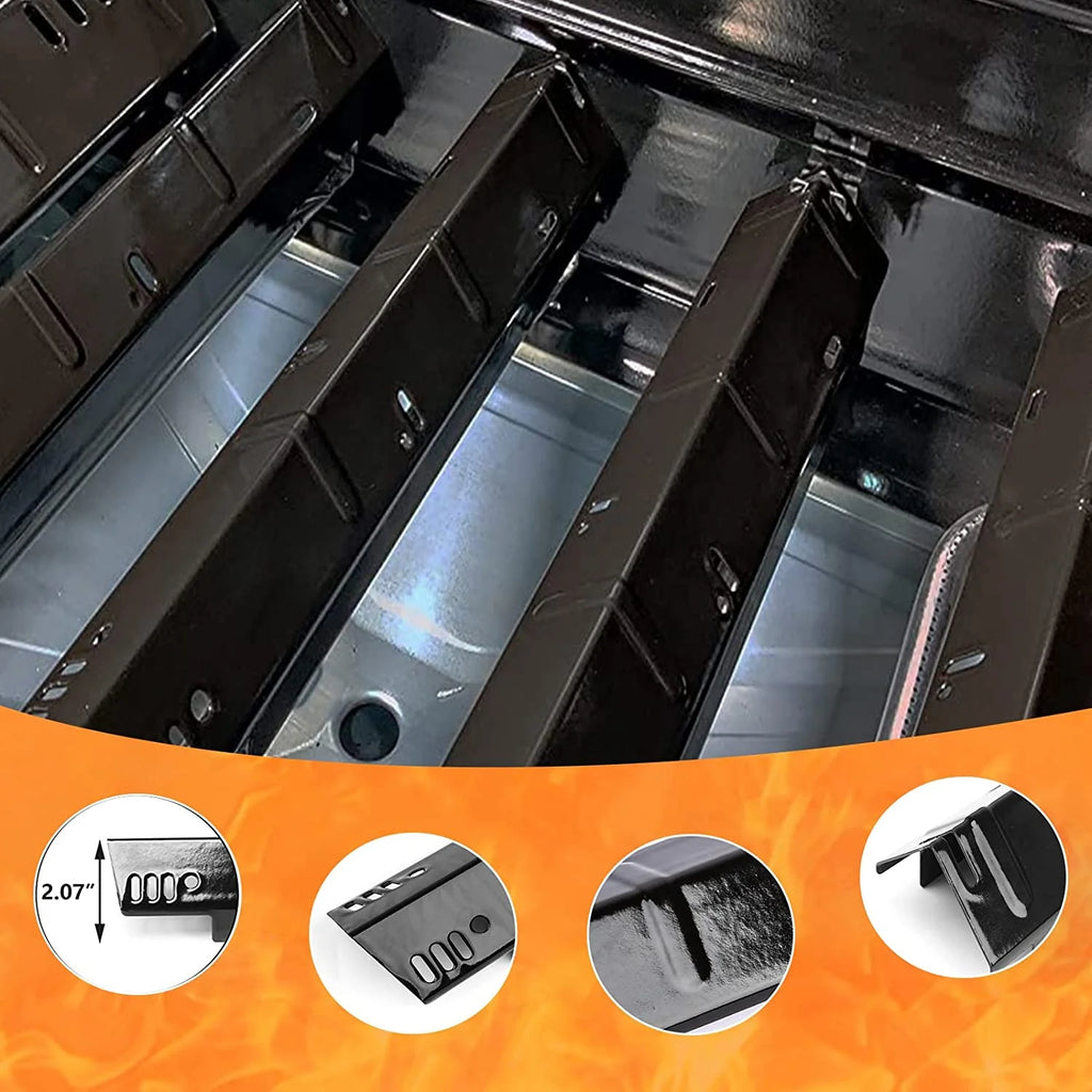 Stainless Steel Grill Burners and Porcelain Steel Heat Plates, 3 Pack L766169