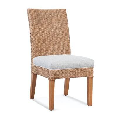 Blue and Cream Stripe Side Chair X5227