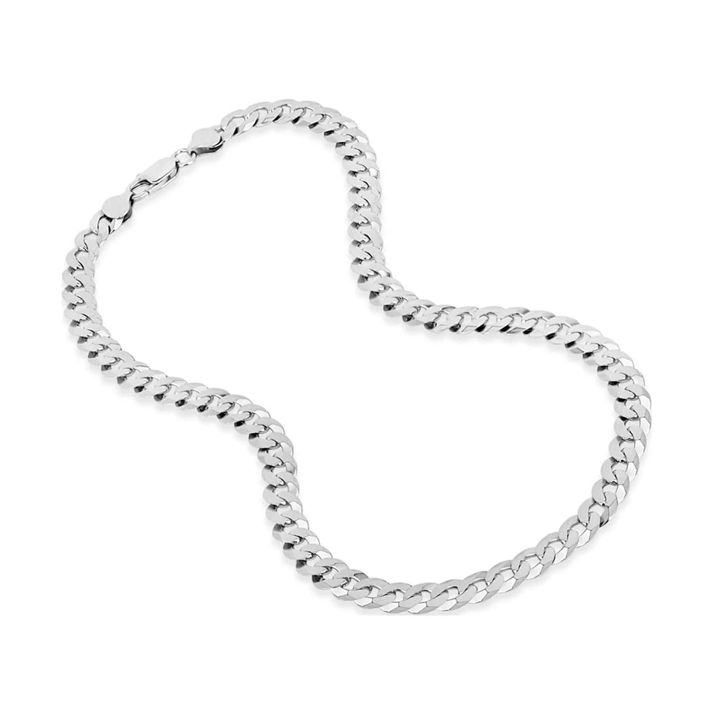 Sterling Silver Curb Chain Necklace 22 Inches J866374