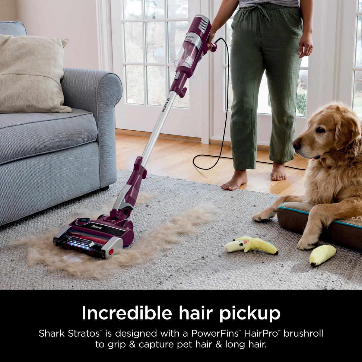 Corded Stick Vacuum with Self-Cleaning Brushroll G131