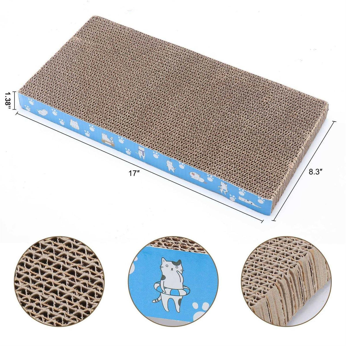 5 Pack Cat Scratch Pad Cardboard R760