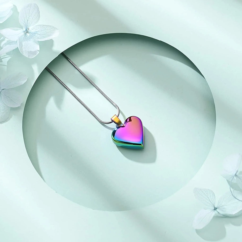 Heart Urn Necklace Cremation Jewelry L408