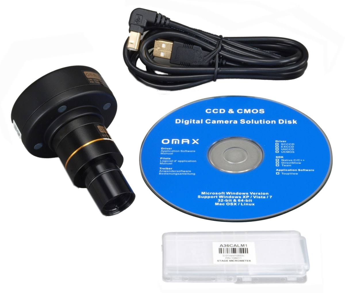 40X-2000X Trinocular Compound LED Microscope with 3MP USB Digital Camera Z196