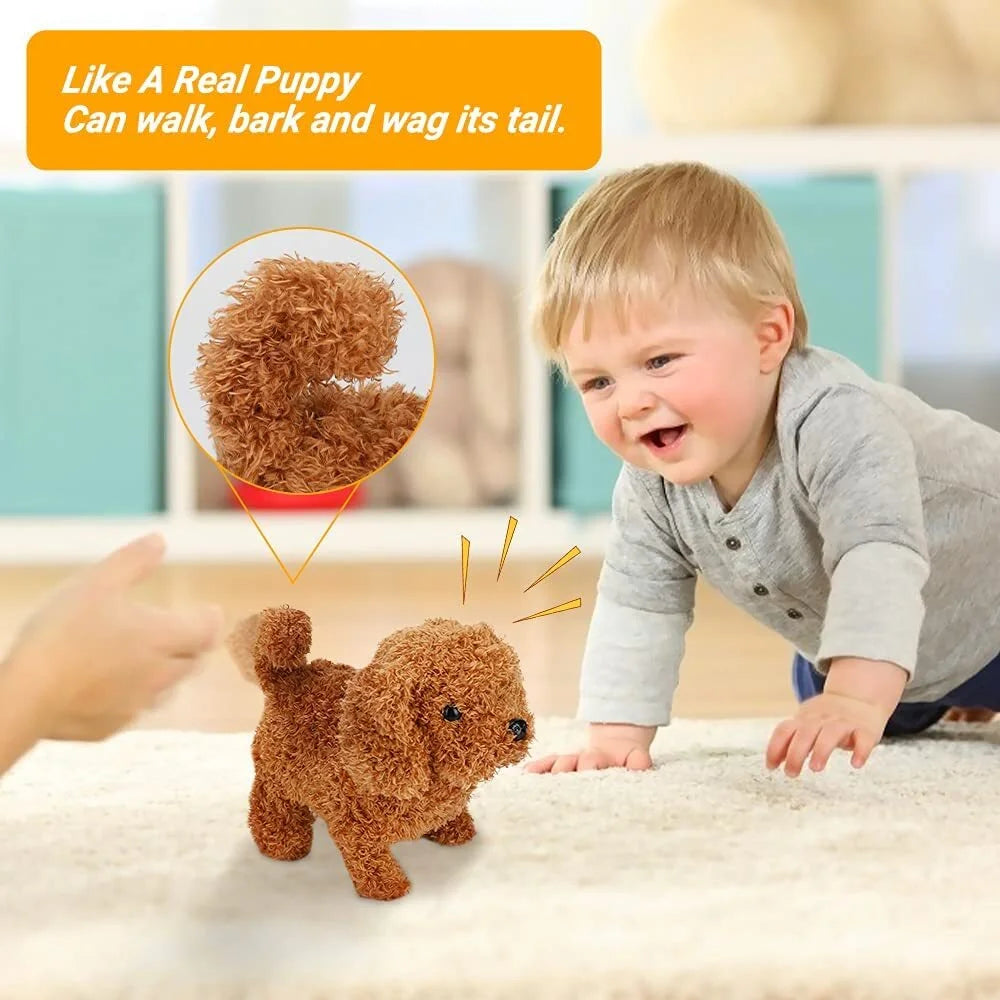 Electronic Plush Toy Dog with Tail Wagging, Walking and Barking N699272