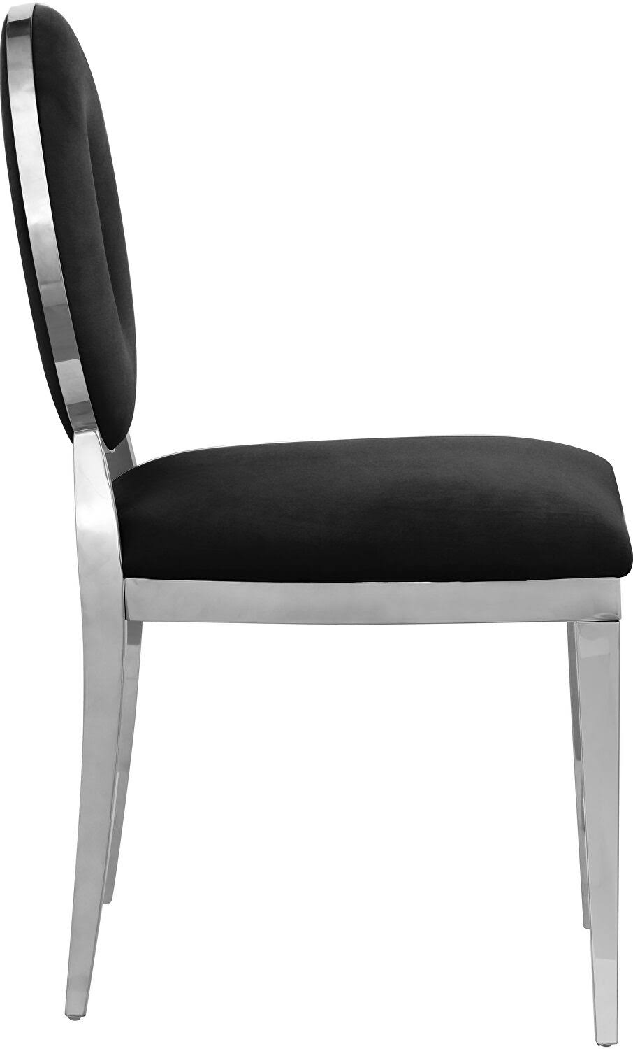 Black Velvet Dining Chair (Set of 2) M8339