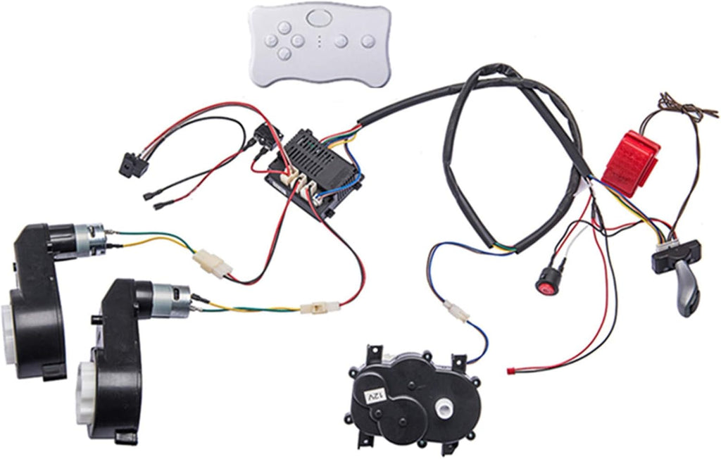 12V Remote Control Circuit Board Wires Switch Gearbox with Motors Children Electric Ride On Car Accessories E9989