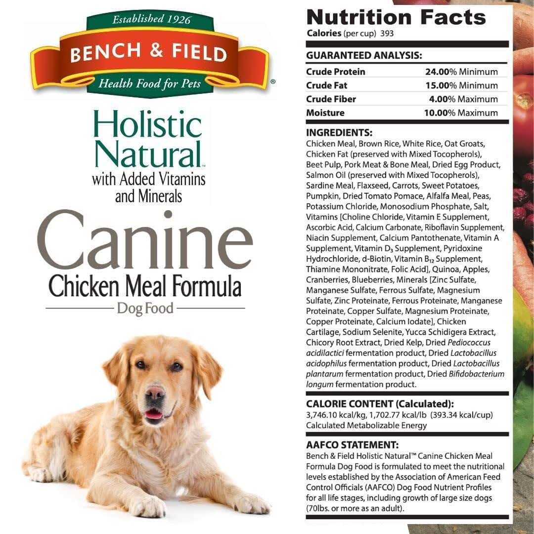 6.6 lb Chicken Meal and Brown Rice Recipe Dry Dog Food F54048