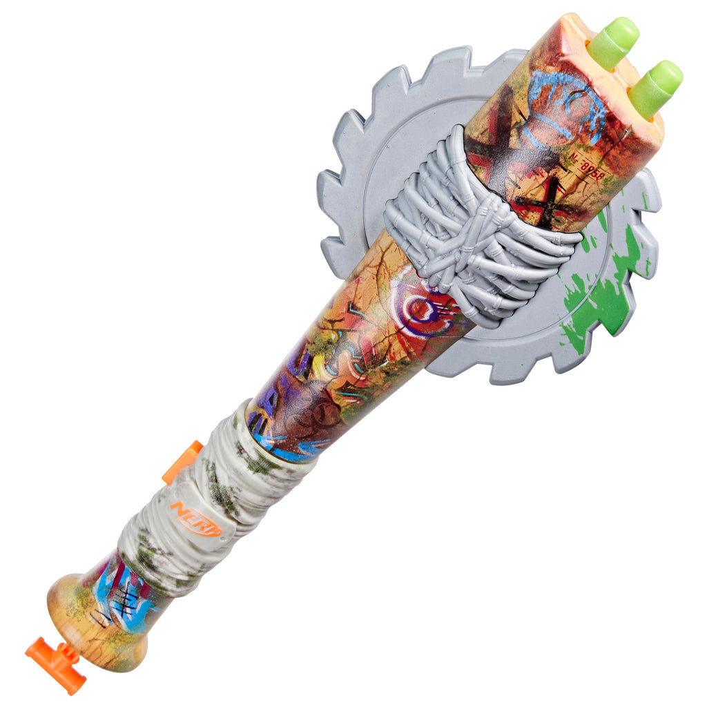 Nerf Zombie Strikeout Dart Blaster with 8 Darts and Foam Blade A89853