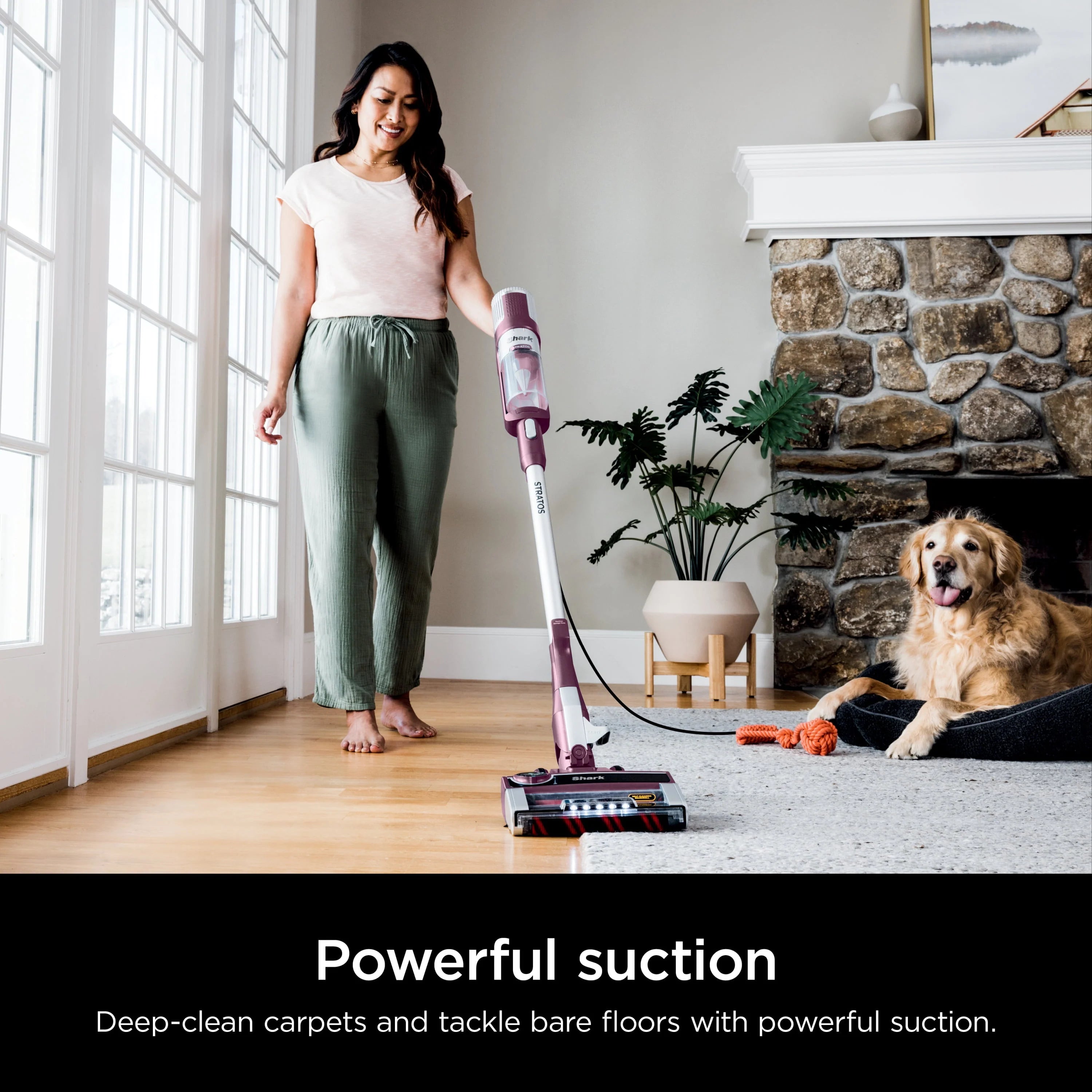 Corded Stick Vacuum with Self-Cleaning Brushroll G131