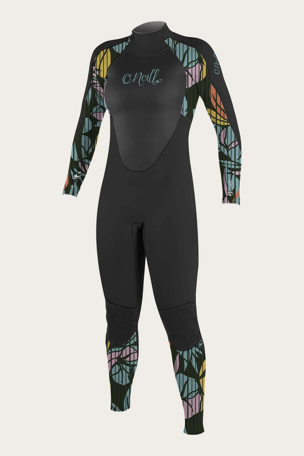 Black 4/3mm Back Zip Full Wetsuit P2009