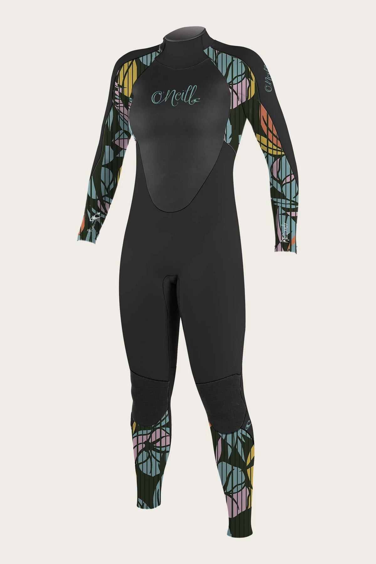 Black 4/3mm Back Zip Full Wetsuit P2009