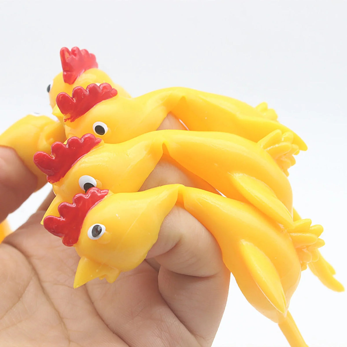 16 PCS Creative Ejection Chicken Toy F330041