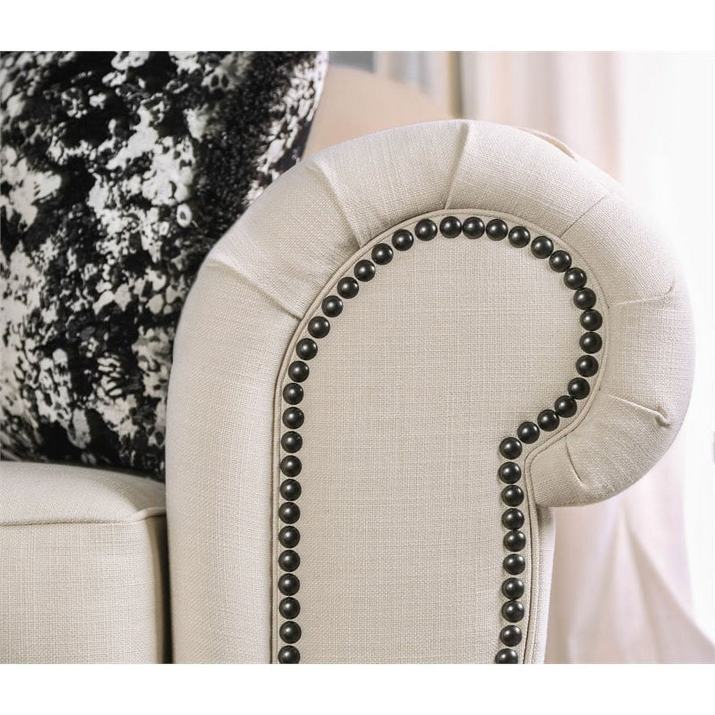 Beige Fabric Sofa U112