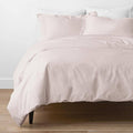 Pink Sand Solid Oversized Queen Egyptian Cotton Sateen Duvet Cover J297