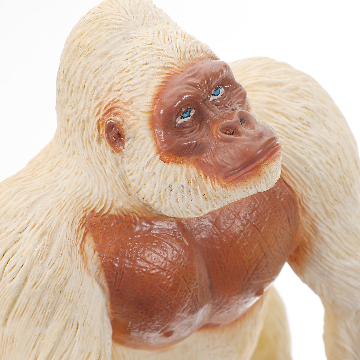 Mini Gorilla Chimpanzee Orangutan Toy Figurine White Plastic R54274