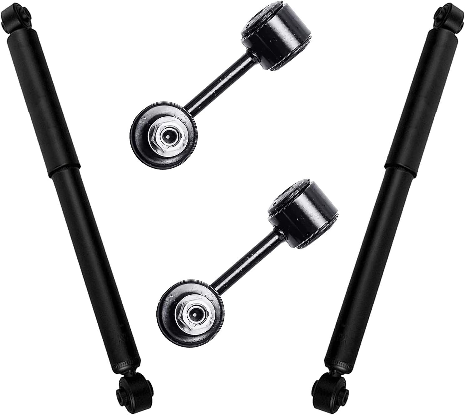 Rear Shocks Absorbers and Sway Bars 4pc Set P8889