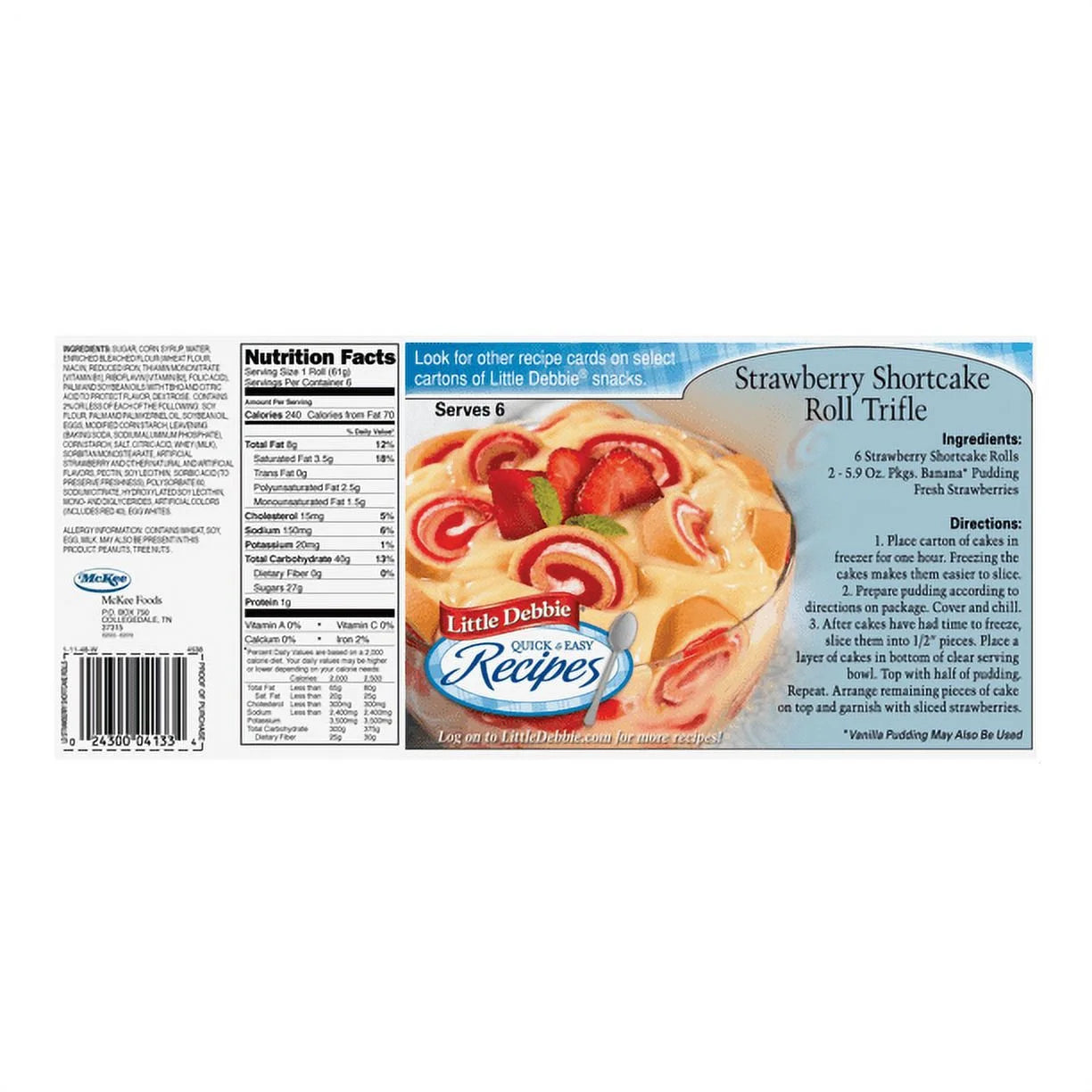 Strawberry Shortcake Rolls T583