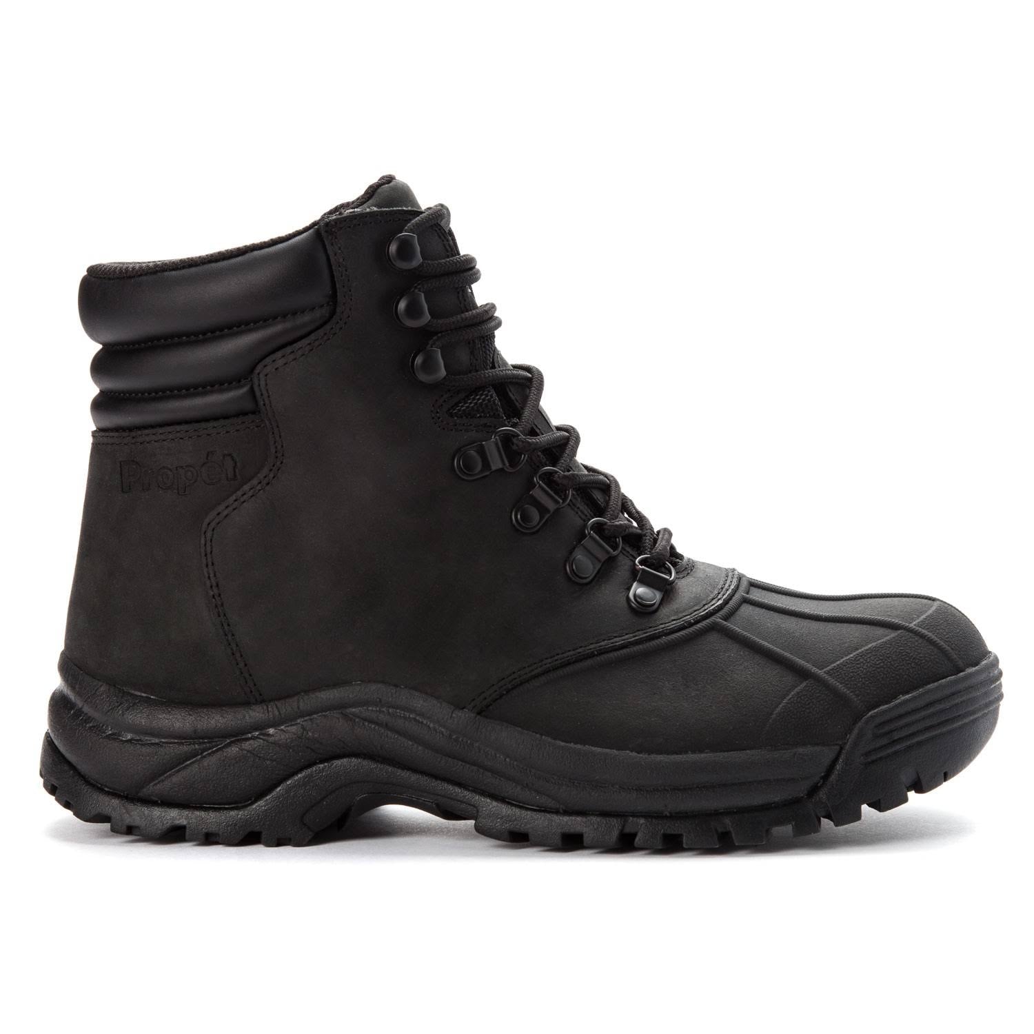 Black Mid Lace Boots B6095