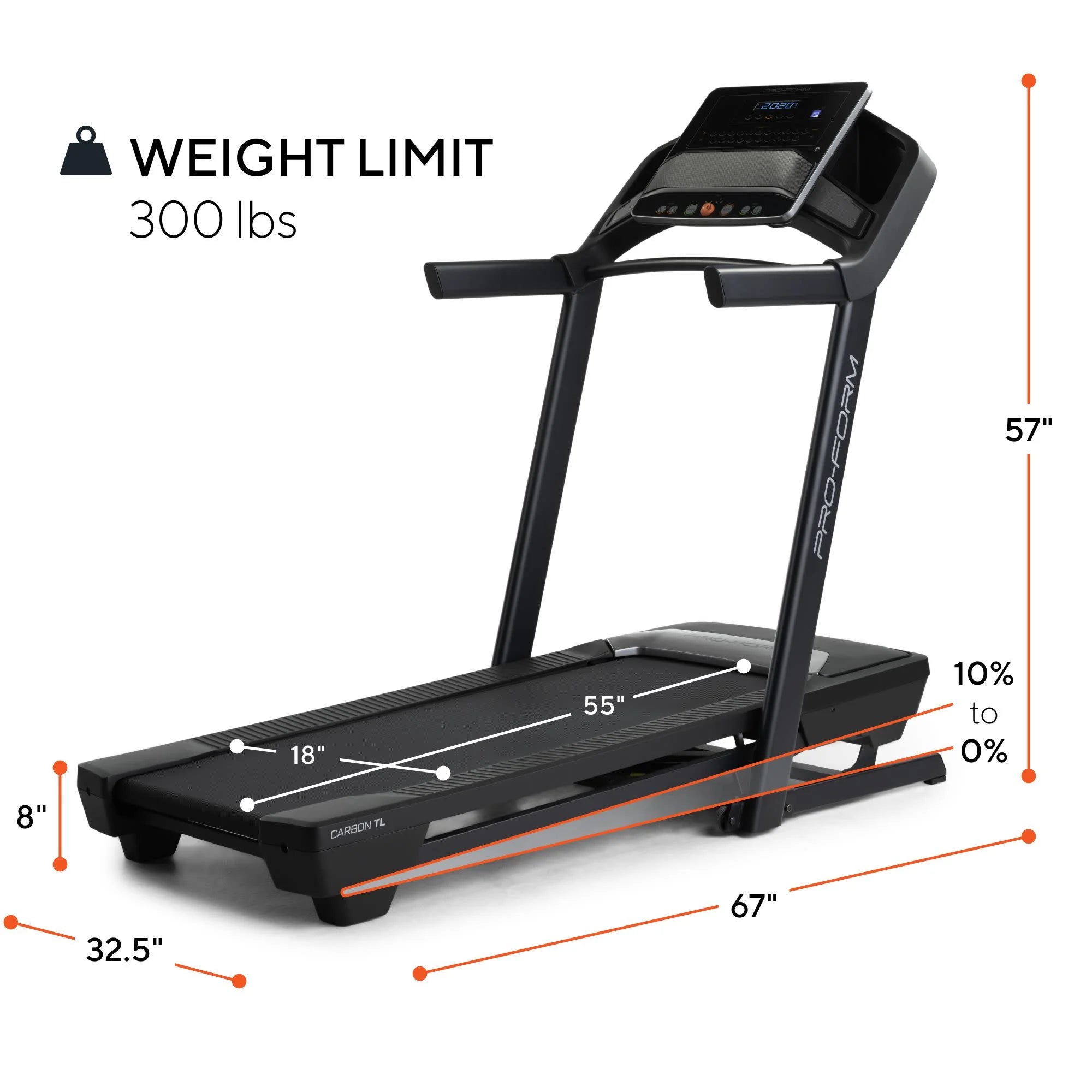 Carbon TL Treadmill with 5" Display E64443