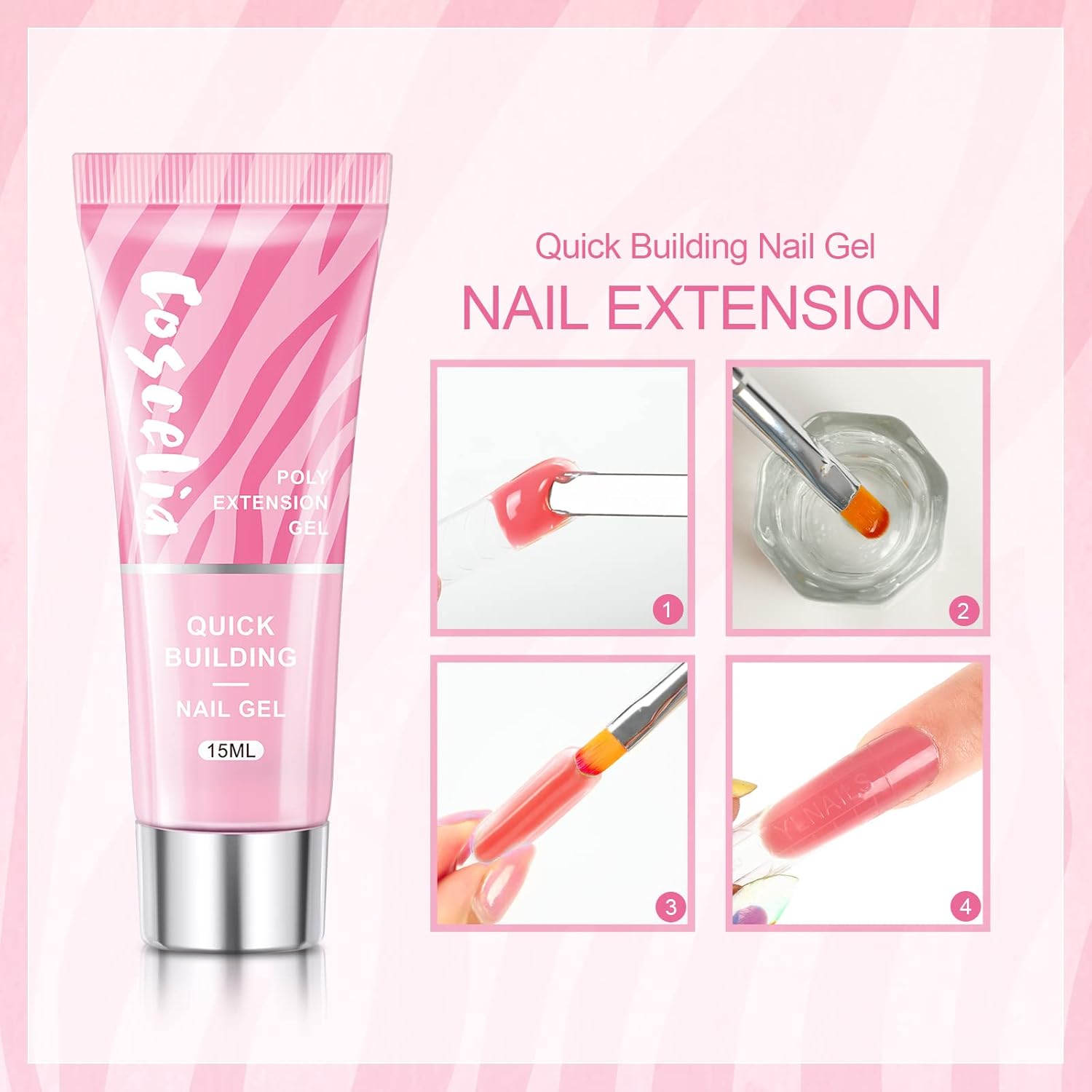 10pcs Gel Nail Polish Kit with U V Light and Drill F90597