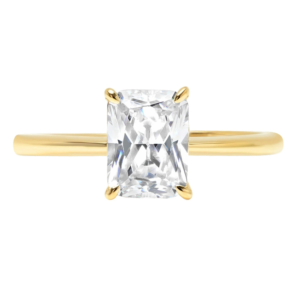18k Yellow Gold Simulated Diamond Ring X281584
