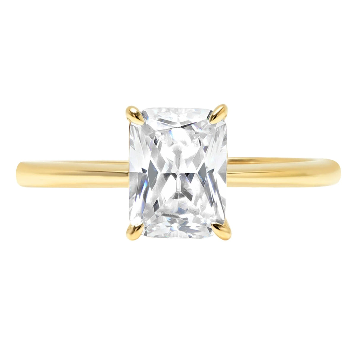 18k Yellow Gold Simulated Diamond Ring X281584
