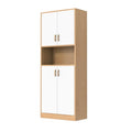 70" Tall Freestanding Wooden Kitchen Pantry Cabinet with Doors V17781