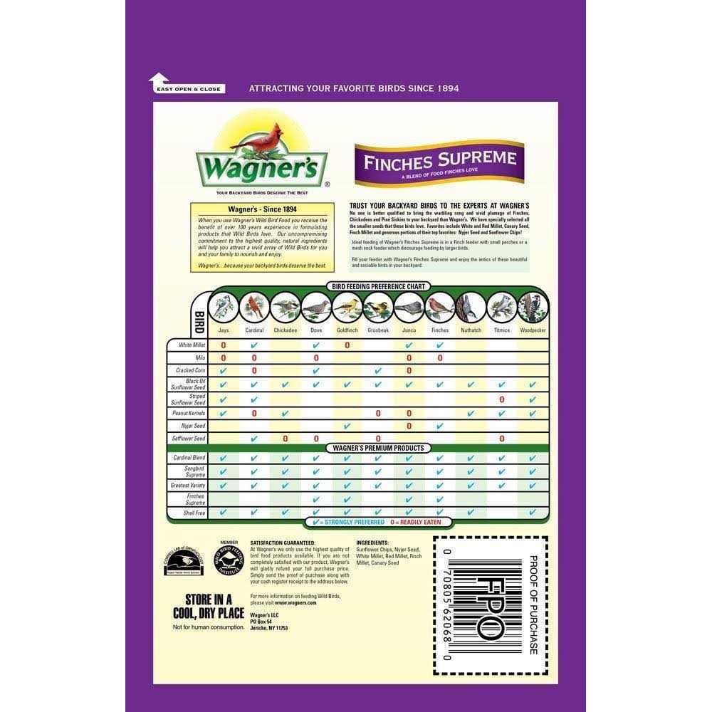5 lb. Finches Supreme Wild Bird Food J3369