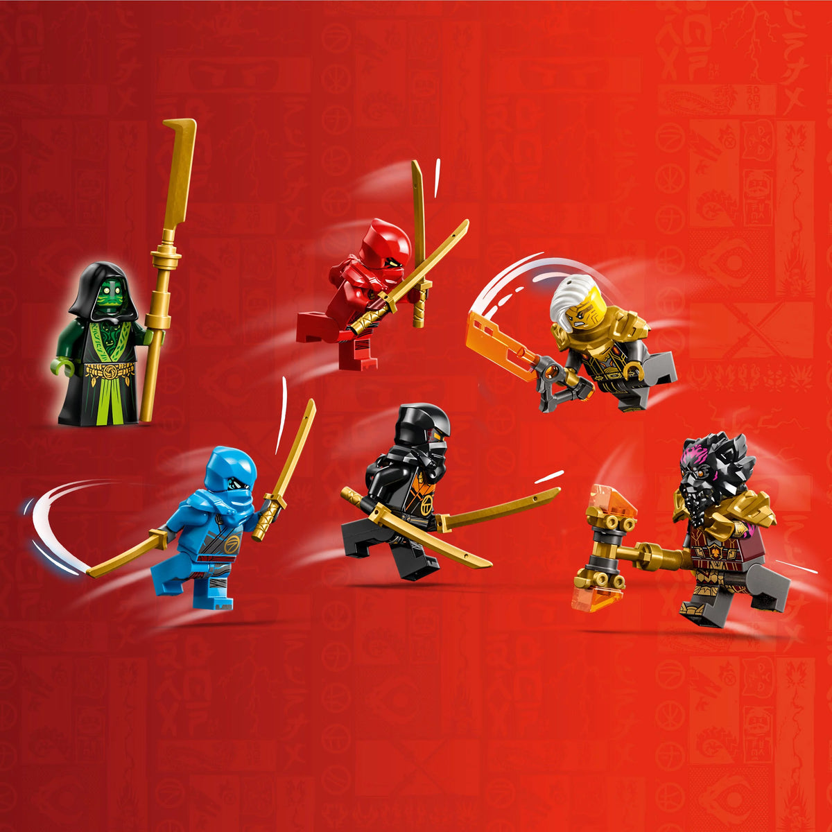 Temple of the Dragon Energy Cores Building Toy with 6 Minifigures F964049