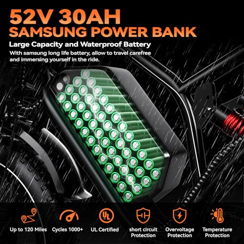 2000W Electric Bike with 48V Battery 20"x4.0" Fat Tires G661