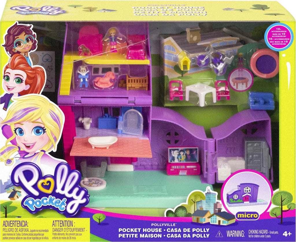 Polly Pocket House Playset with Micro Doll Z5793