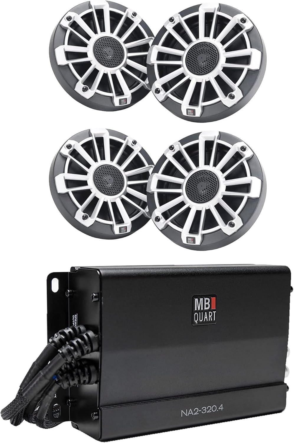 Compact Four Channel 320 Watt Powersports Amplifier Y30666