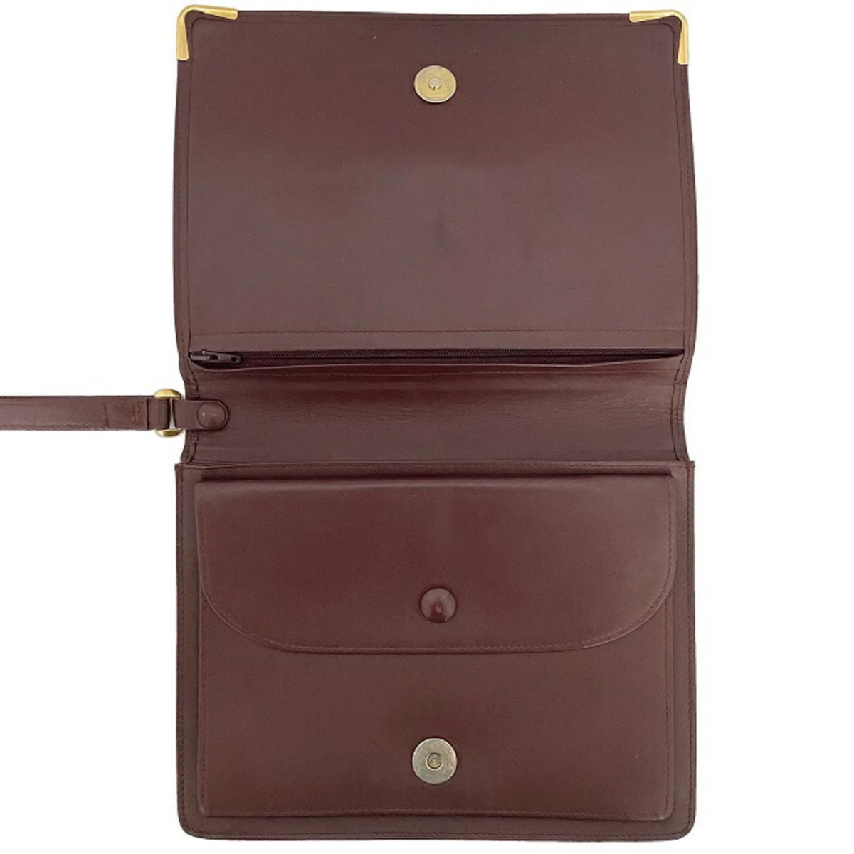 Bordeaux Leather Clutch Bag C407670