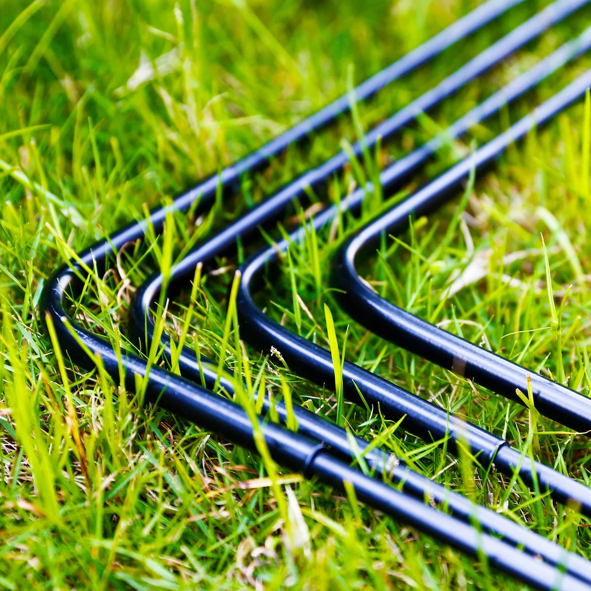 Orange Set of 2 Folding Soccer Goals Y909309