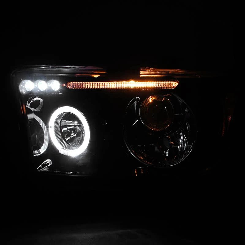 Gloss Black Halo Projector Headlights Y4926