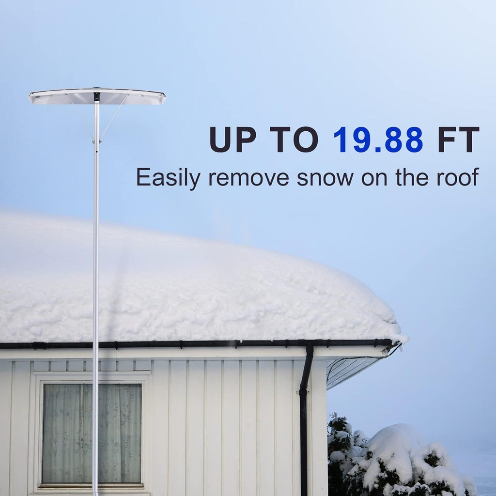 Extendable Aluminum Roof Snow Rake with 25" Blade, Pack of 2 N349