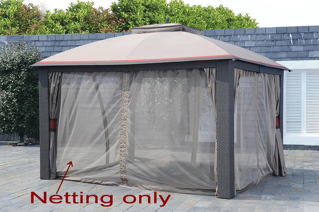 10X12 Mosquito Netting for Wicker Gazebo V88549