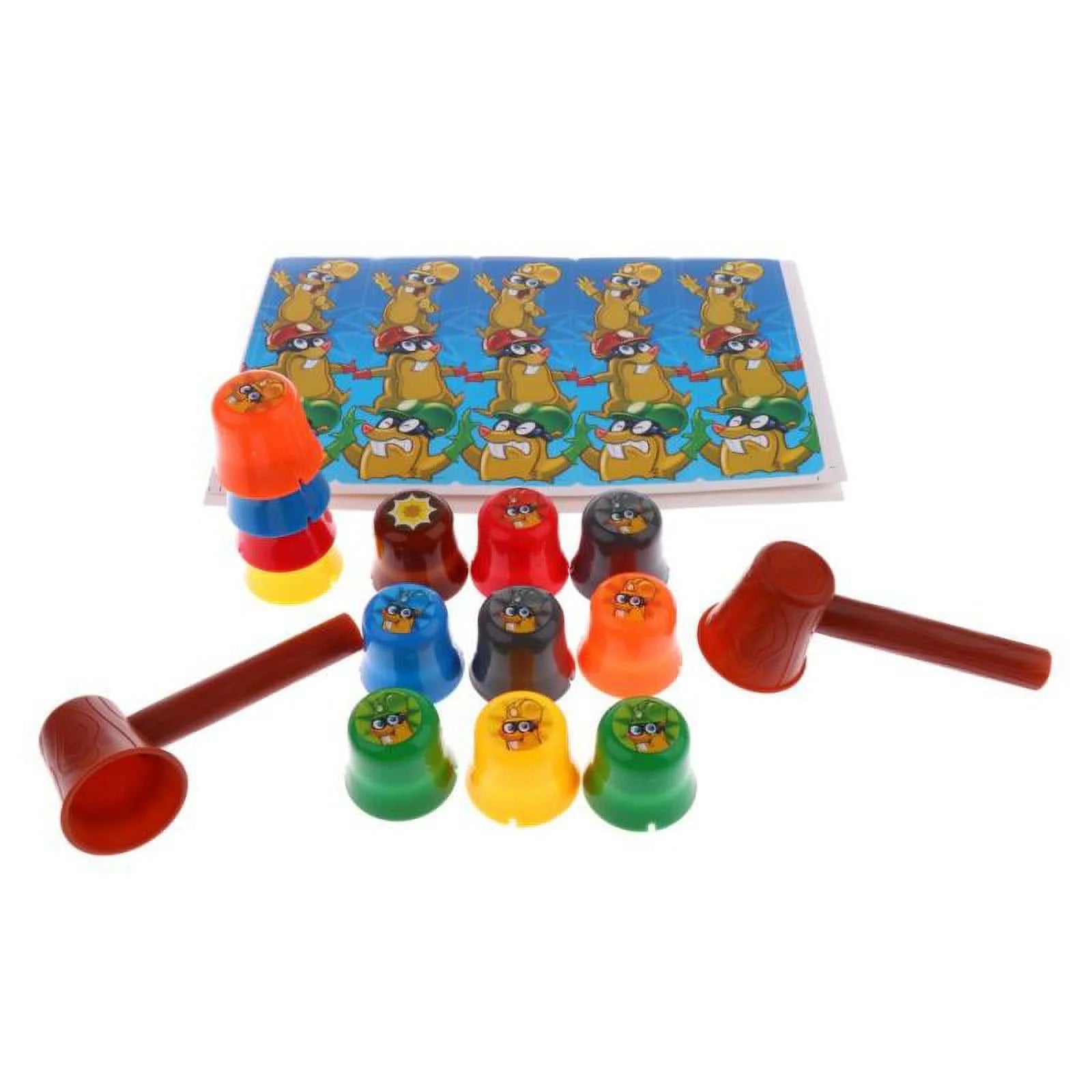 Kids Hammering Stack Cups Board Game Intelligence Toy I2932