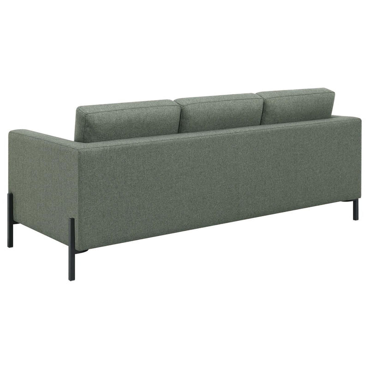 Sage Upholstered Fabric Sofa with Track Arms U5112