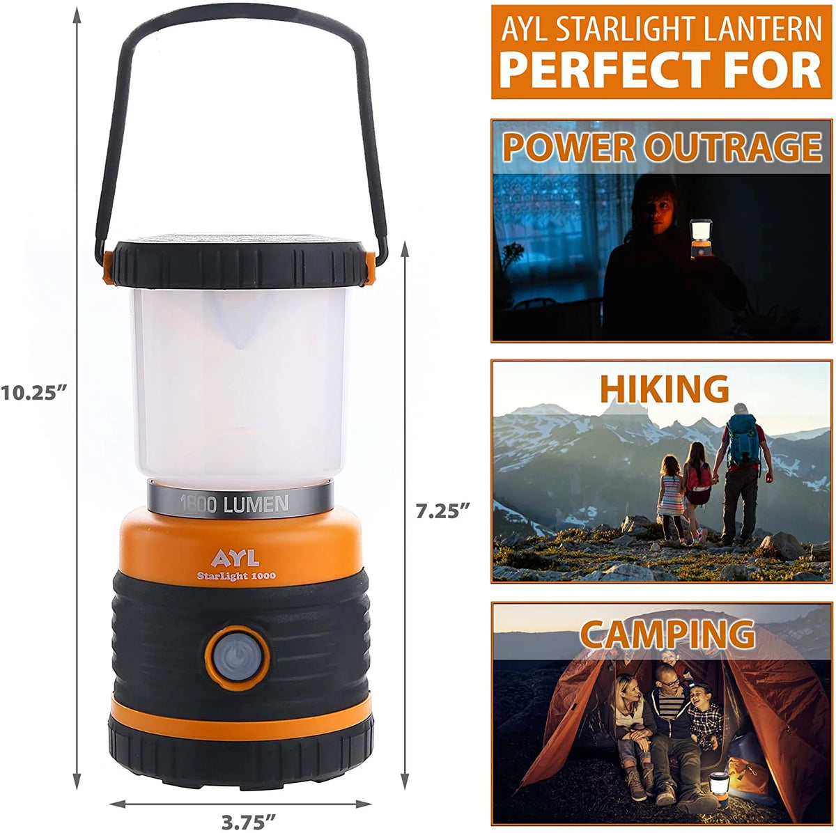 Rechargeable LED Camping Lantern with USB Cable R987441