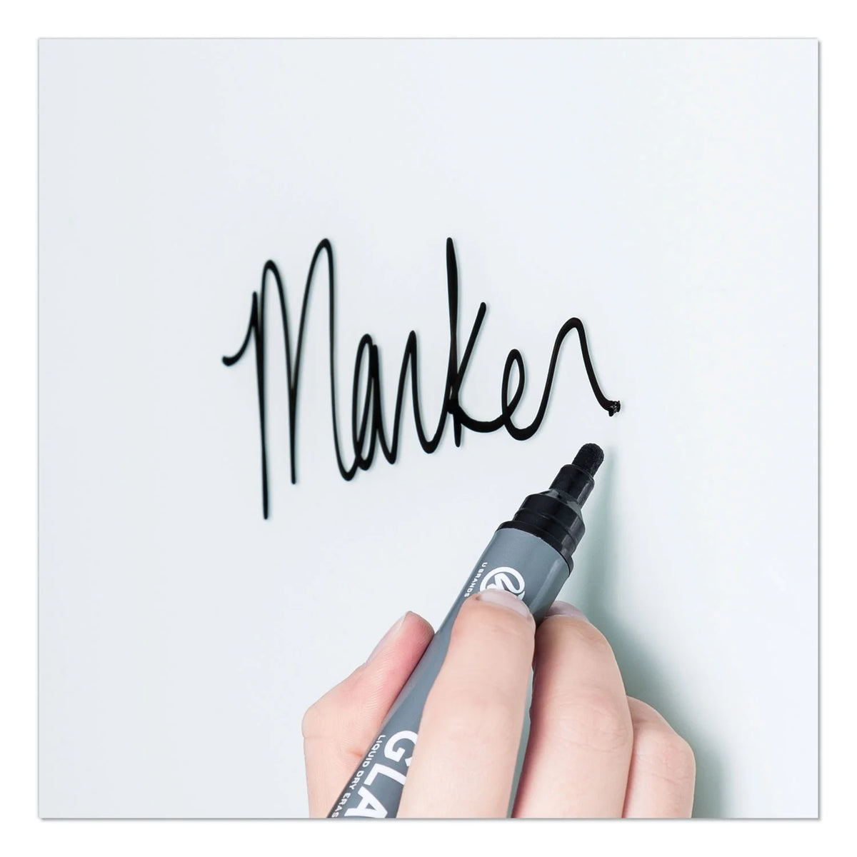 Magnetic Glass Dry Erase Board 48 x 36 White Y682259