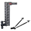 Adjustable 20" Drop Hitch with Dual-Ball, Pintle Lock, Stabilizer Kit for 2" Receiver T781279