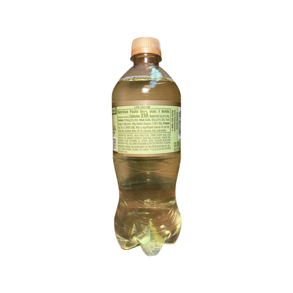 Green Tea Ginger Ale 20 Oz Pack of 24 Bottles J3418