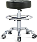 Black Height Adjustable Swivel Stool with Casters I2219