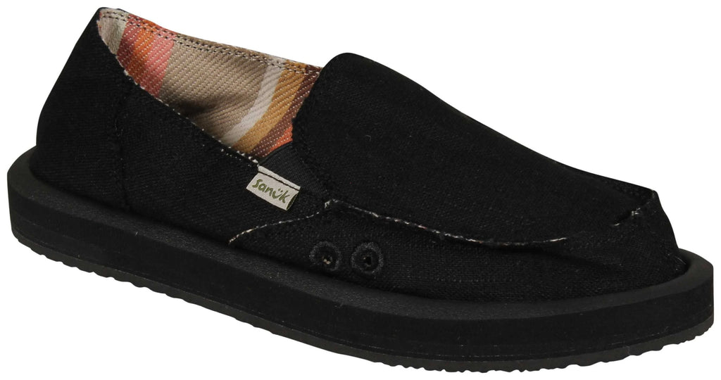 Hemp Black Soft Top Shoes S3908