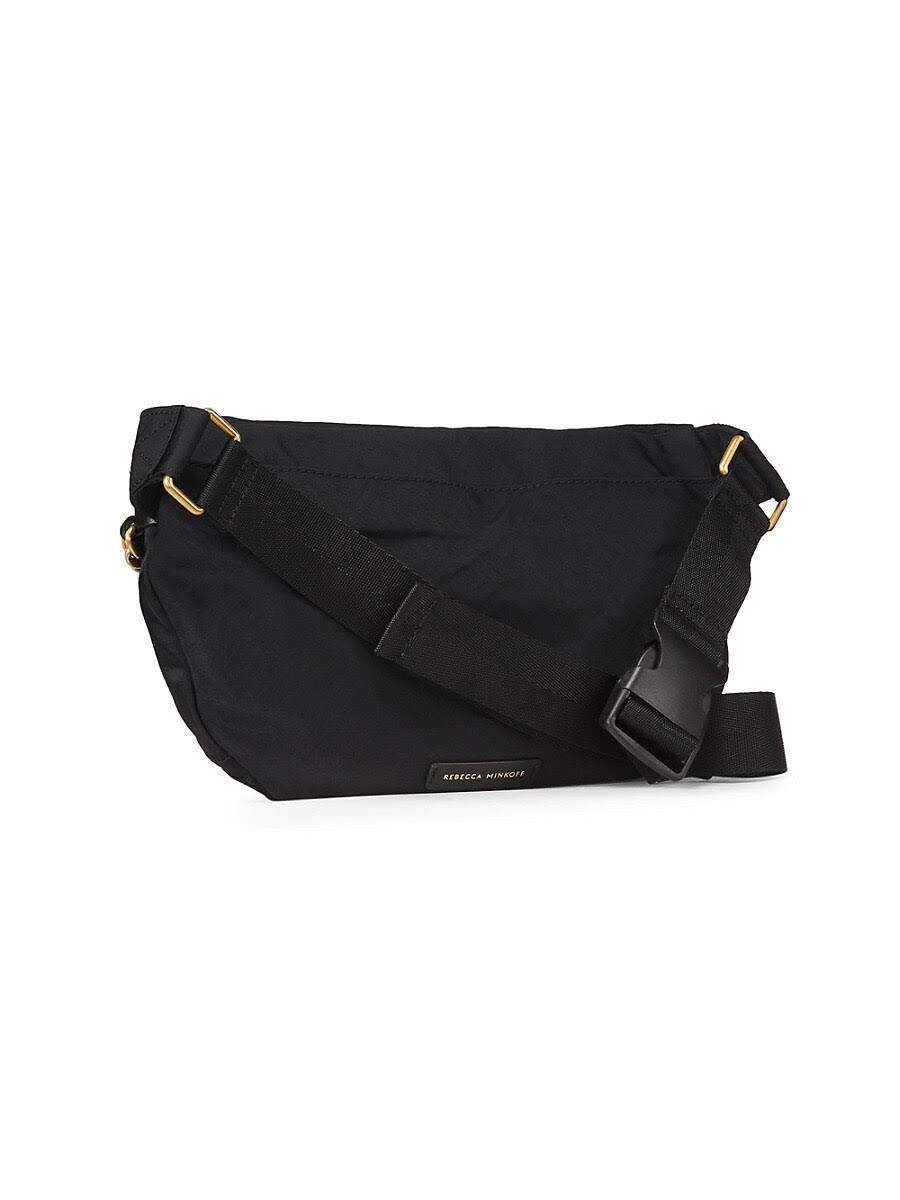 Black Nylon Belt Bag D174